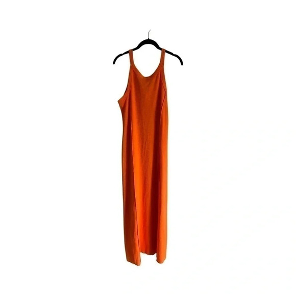 CULTURE CODE Notched Scoop Neck Maxi Dress in‎ Orange NWT - Picture 3 of 5